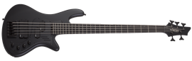 Schecter DIAMOND SERIES Stiletto-5 Stealth Pro Satin Black 5-String Electric Bass Guitar